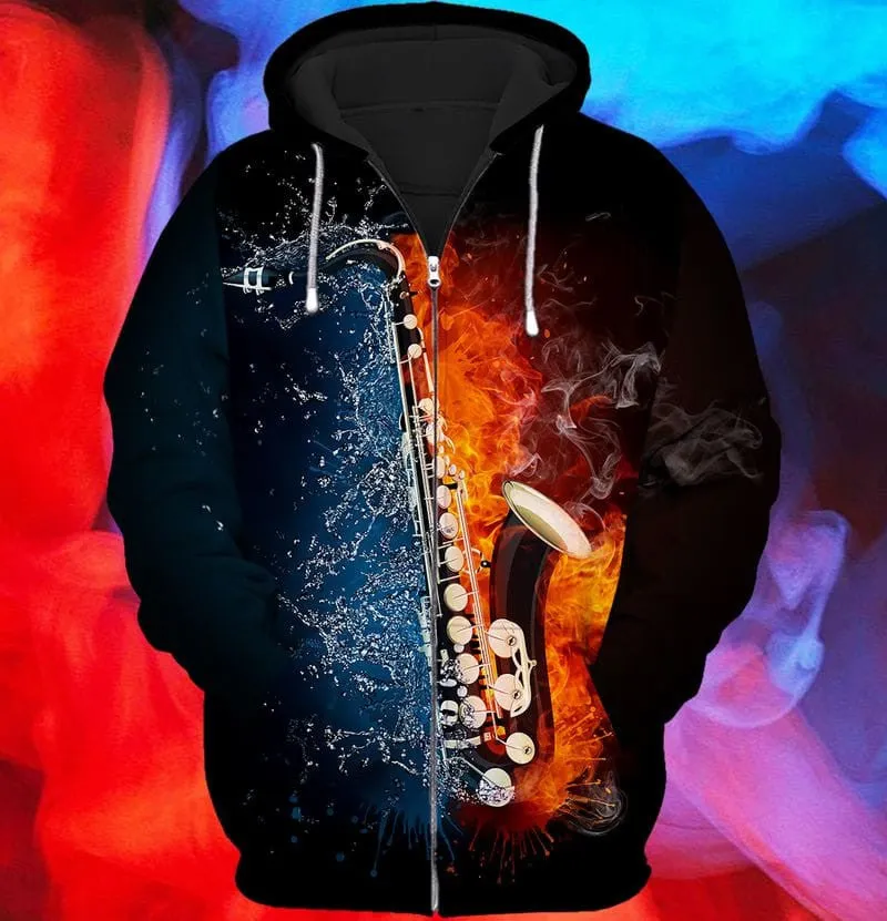Saxophone 3d Full Print Hoodie Tshirt
