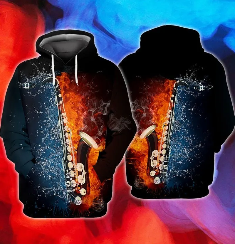 Saxophone 3d Full Print Hoodie Tshirt