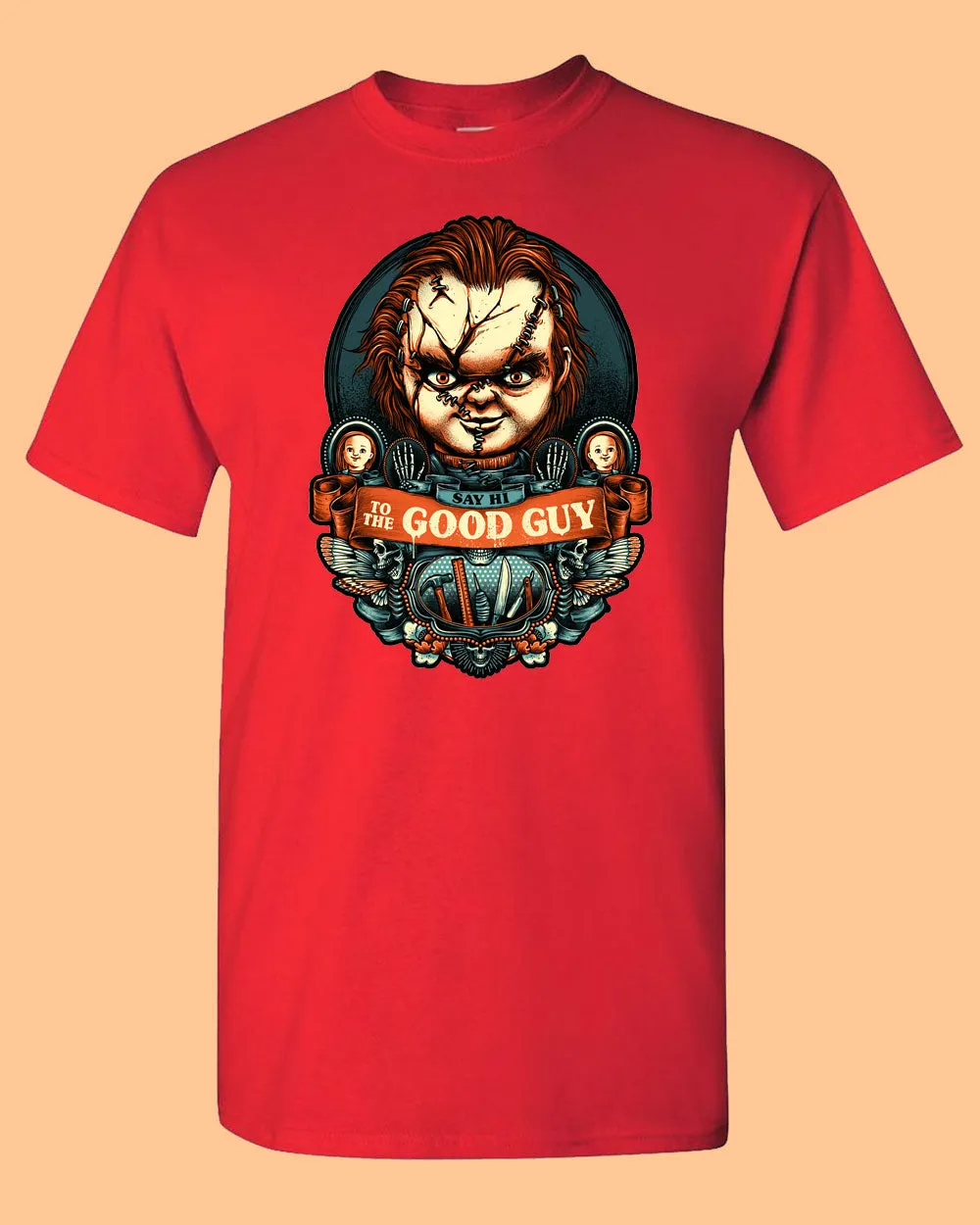 Say hi to the Good Guy Horror Movie T-shirt, Chucky Halloween Tee