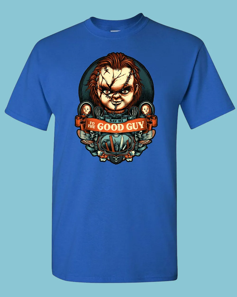 Say hi to the Good Guy Horror Movie T-shirt, Chucky Halloween Tee
