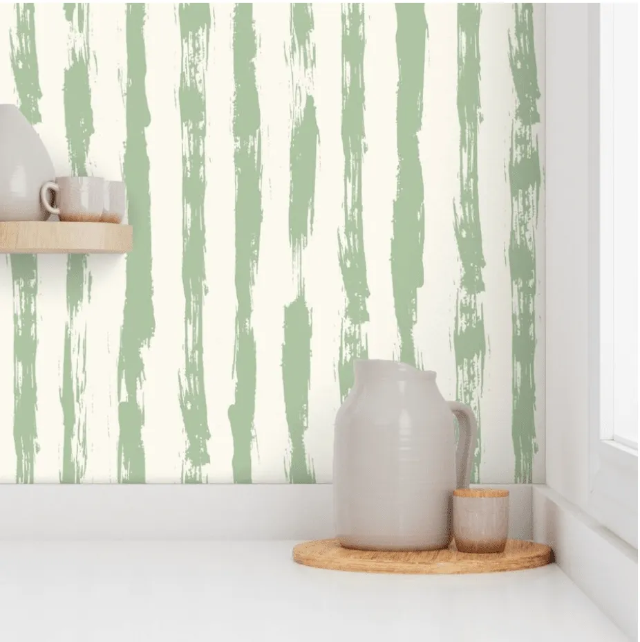 SEA STRIPES IN SAGE