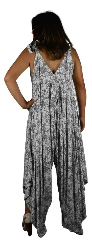 Secret Beach - Bali Jumper - Tropicana - Black & White