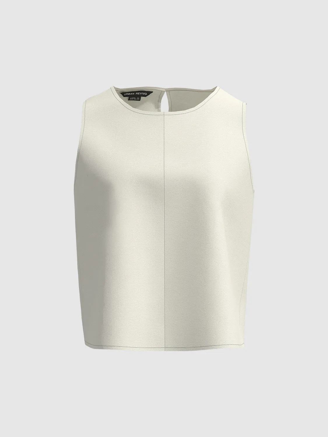Sleeveless Crew Neck Vests