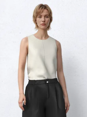 Sleeveless Crew Neck Vests