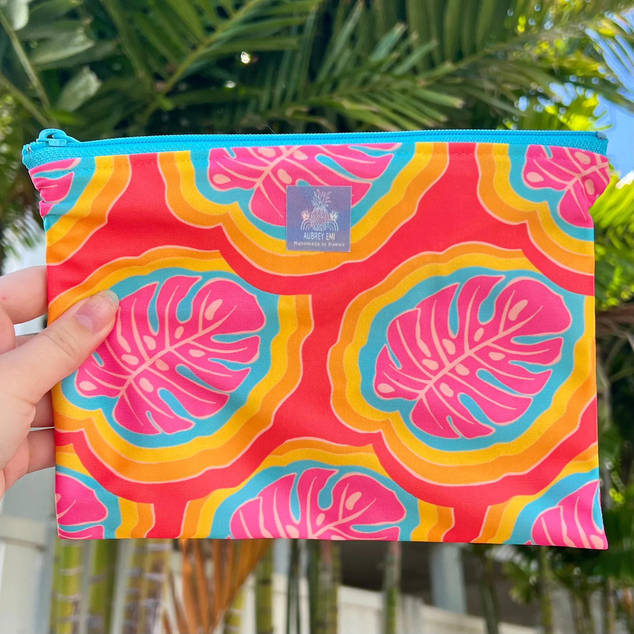 Splash Proof/ Wet Dry Bag - Monstera