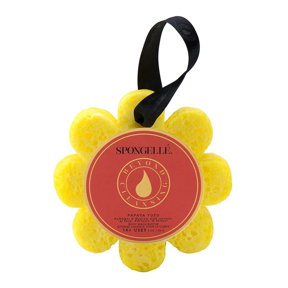 Spongelle Papaya Yuzu Wild Flower Soap Sponge
