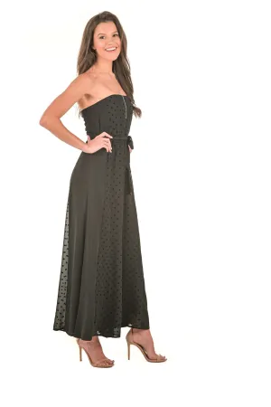 Strapless Polka Dot Jumpsuit