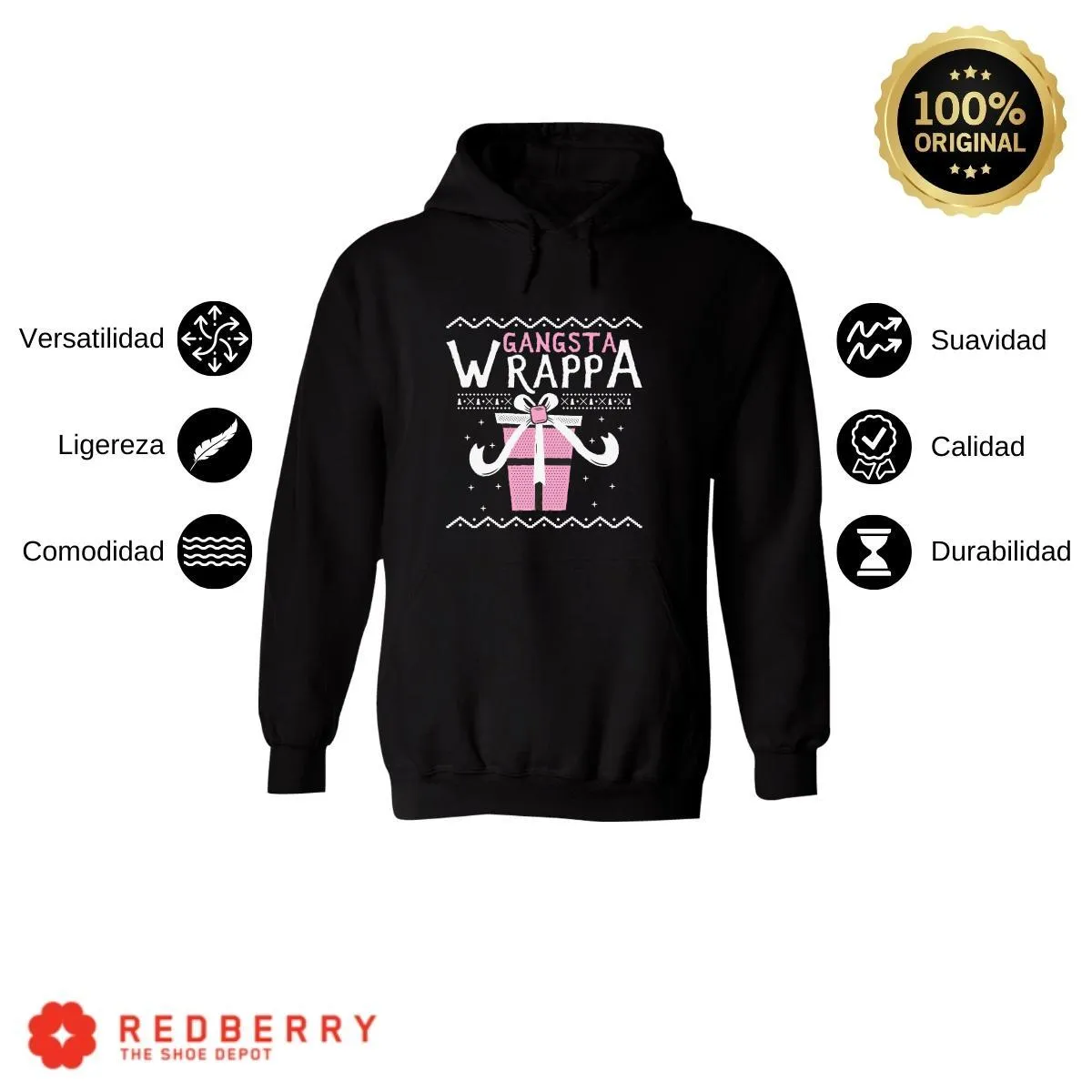 Sudadera Navideña Hombre Deportiva Hoodie 003