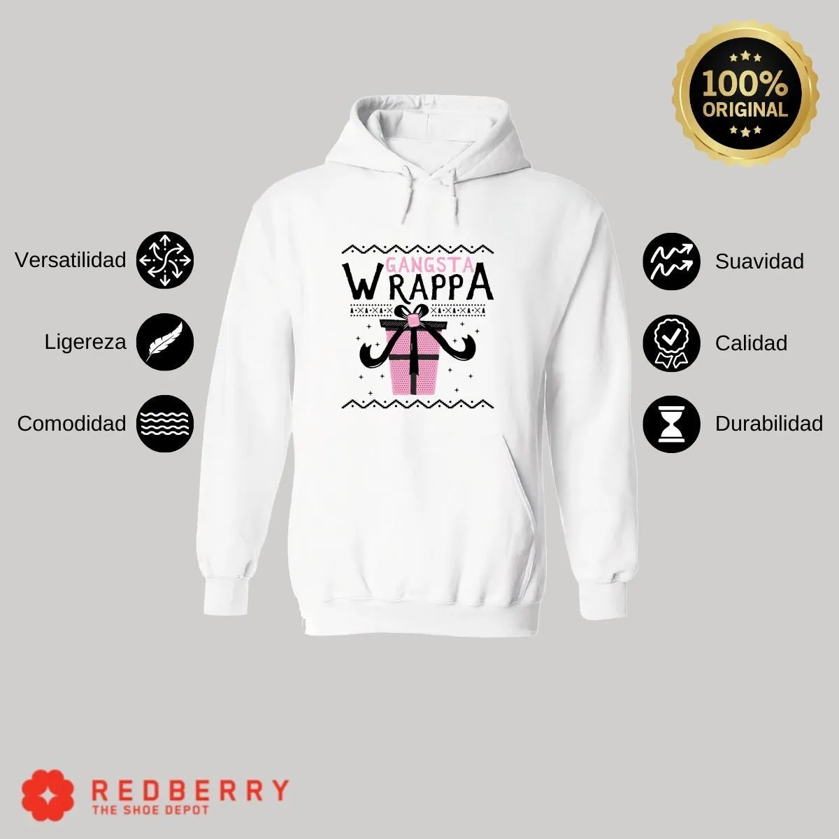 Sudadera Navideña Hombre Deportiva Hoodie 003