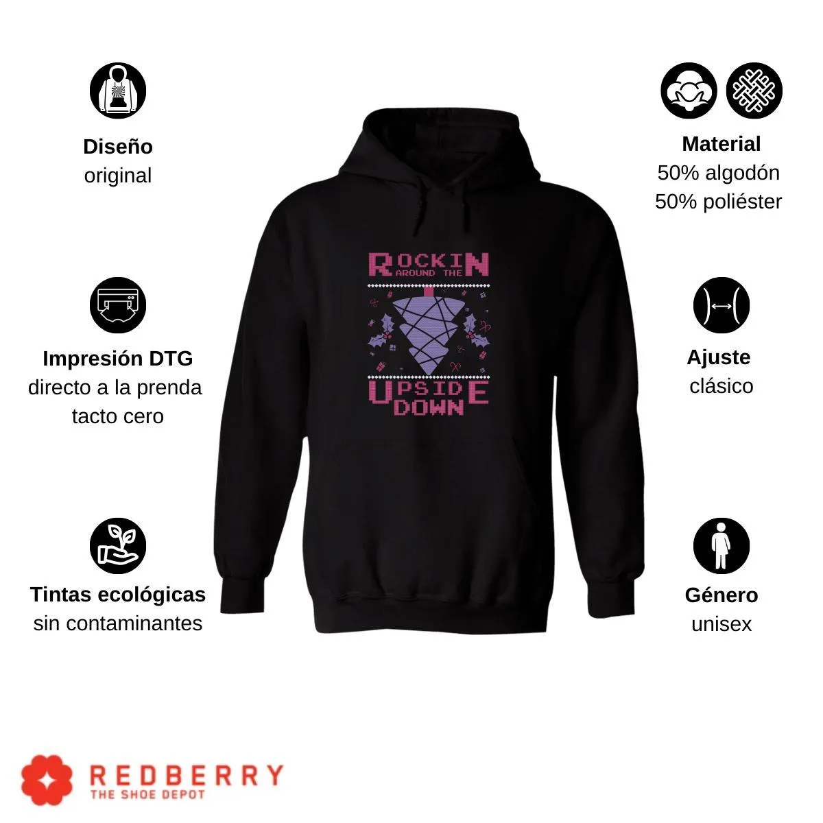Sudadera Navideña Hombre Deportiva Hoodie 014