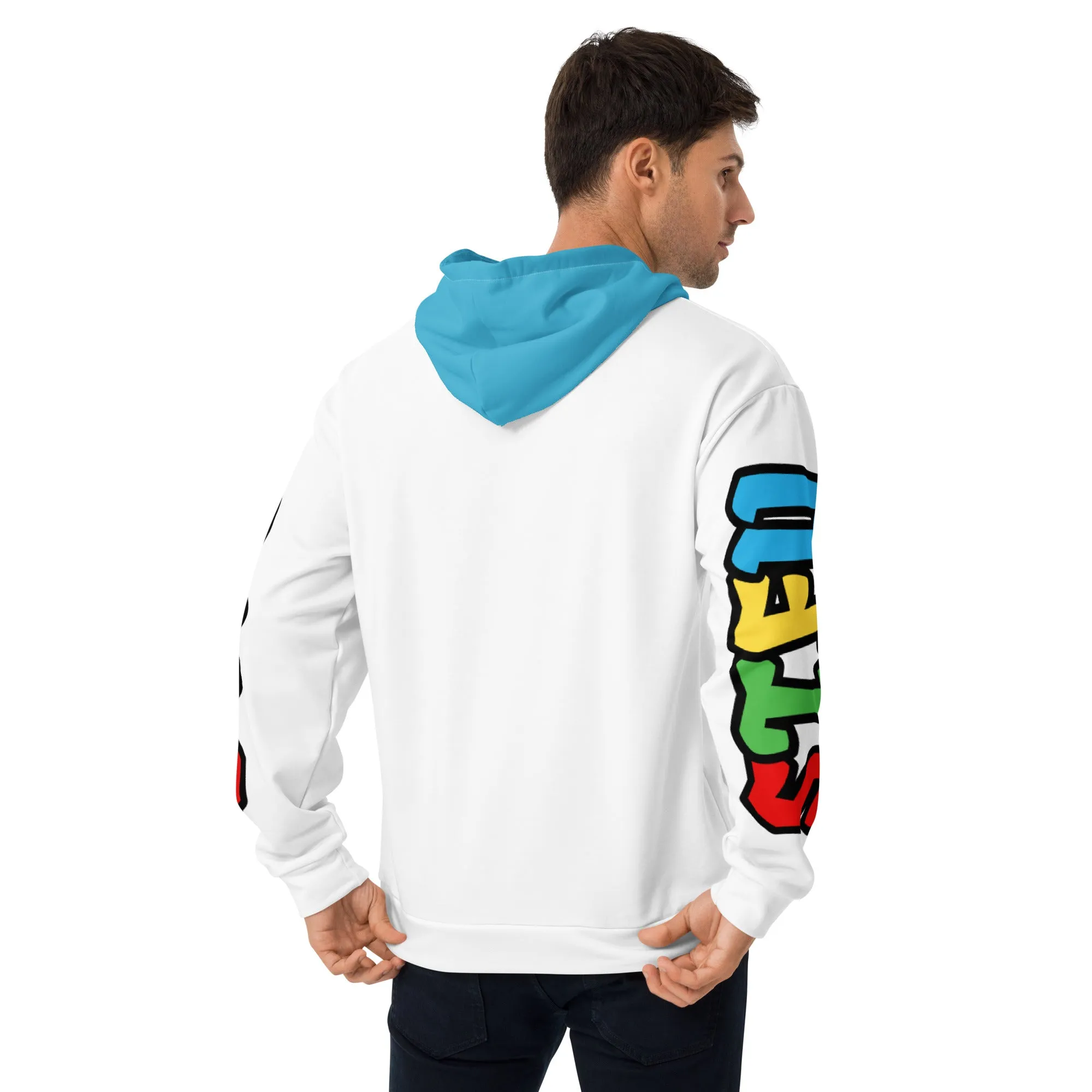 Super STFU Unisex Hoodie - White/Blue