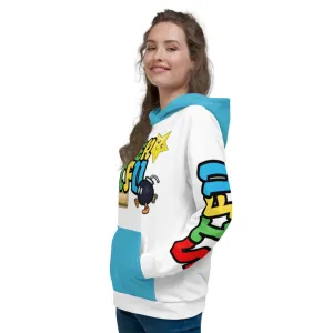 Super STFU Unisex Hoodie - White/Blue