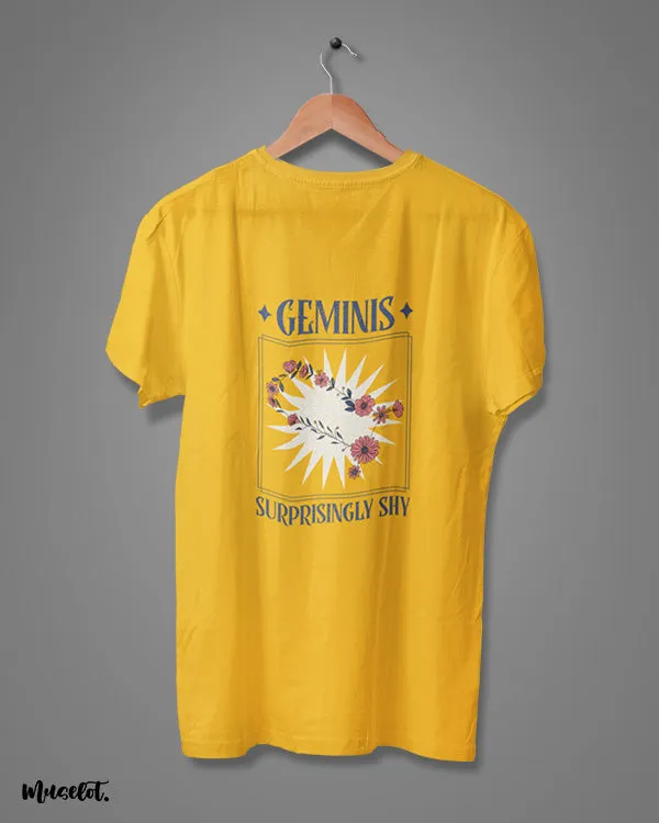 Surprisingly shy geminis printed t shirts