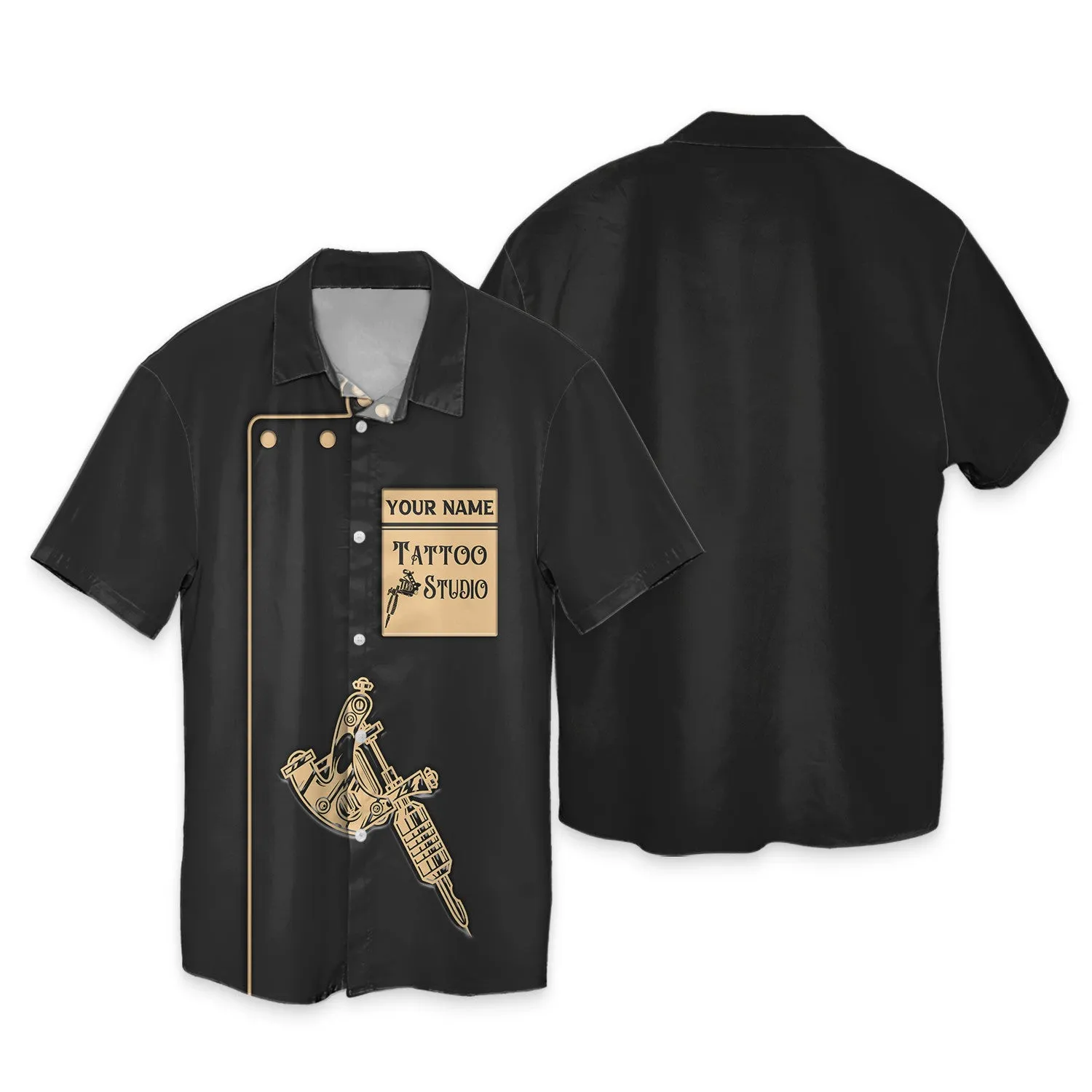 Tattoo Artist Personalized T-Shirt Classic Tattoo Uniform Tee Shirt Zipper Hoodie, 3D Hoodie [Non workwear]