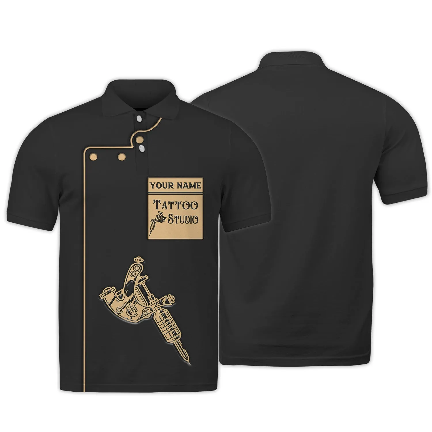 Tattoo Artist Personalized T-Shirt Classic Tattoo Uniform Tee Shirt Zipper Hoodie, 3D Hoodie [Non workwear]