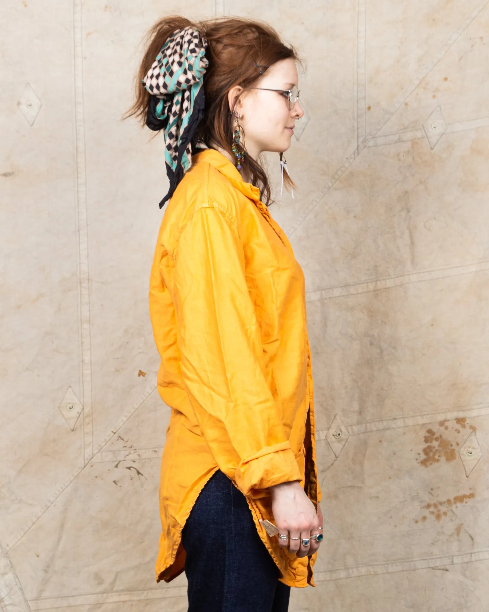 Tender Type 441 Compass Pocket Shirt Annatto Dyed