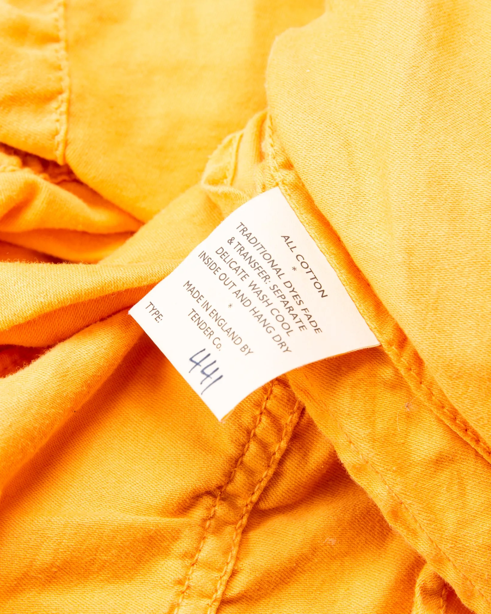 Tender Type 441 Compass Pocket Shirt Annatto Dyed
