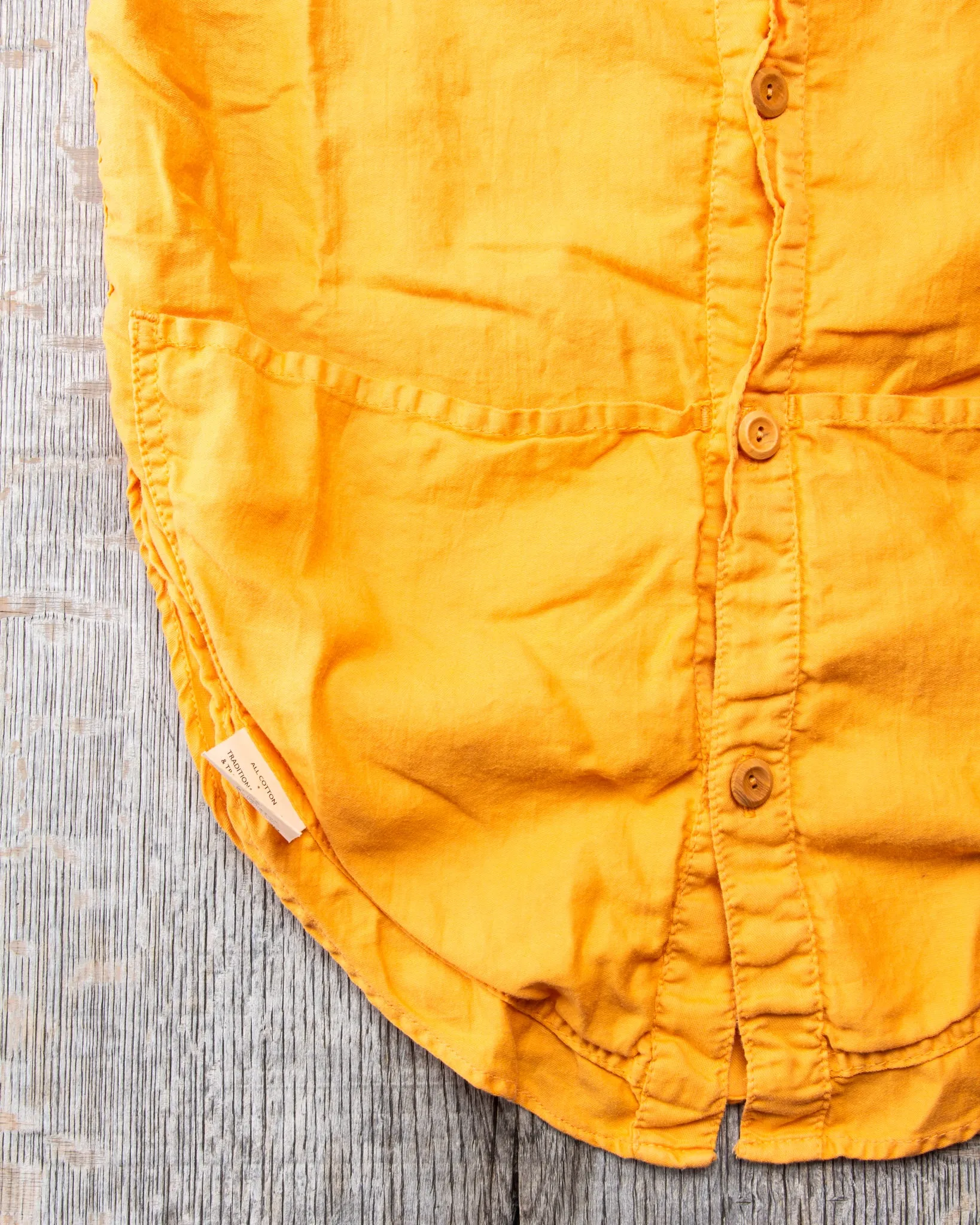 Tender Type 441 Compass Pocket Shirt Annatto Dyed