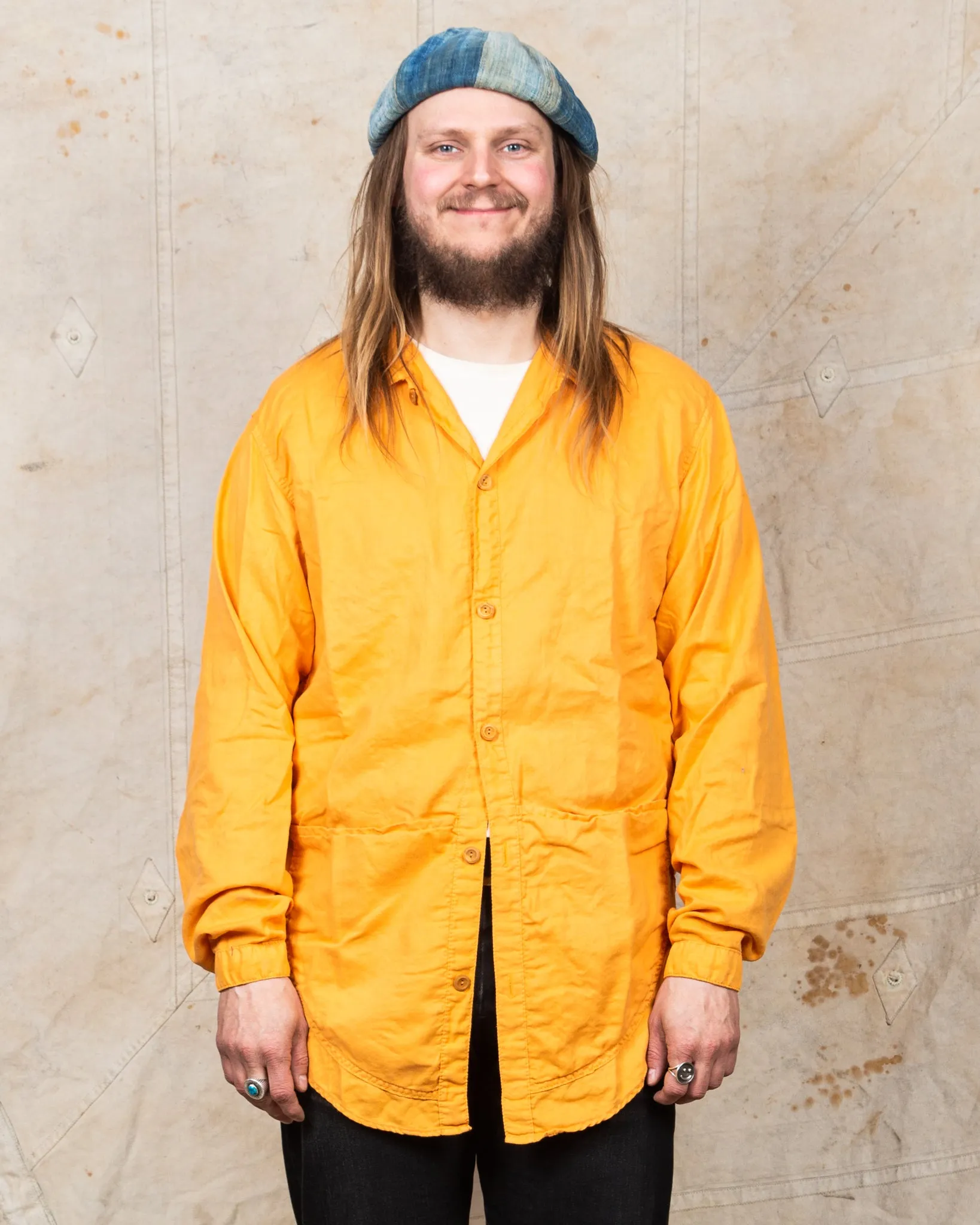 Tender Type 441 Compass Pocket Shirt Annatto Dyed
