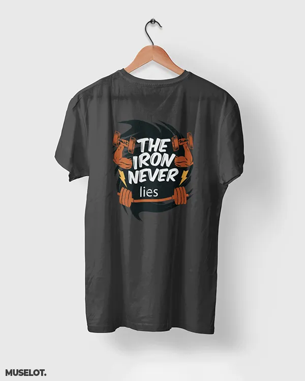 The iron never lies printed t shirts