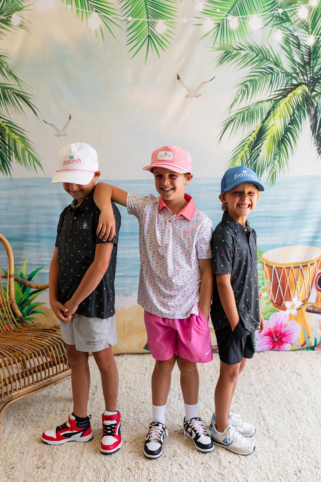 The Palm Icon Night Kids Polo