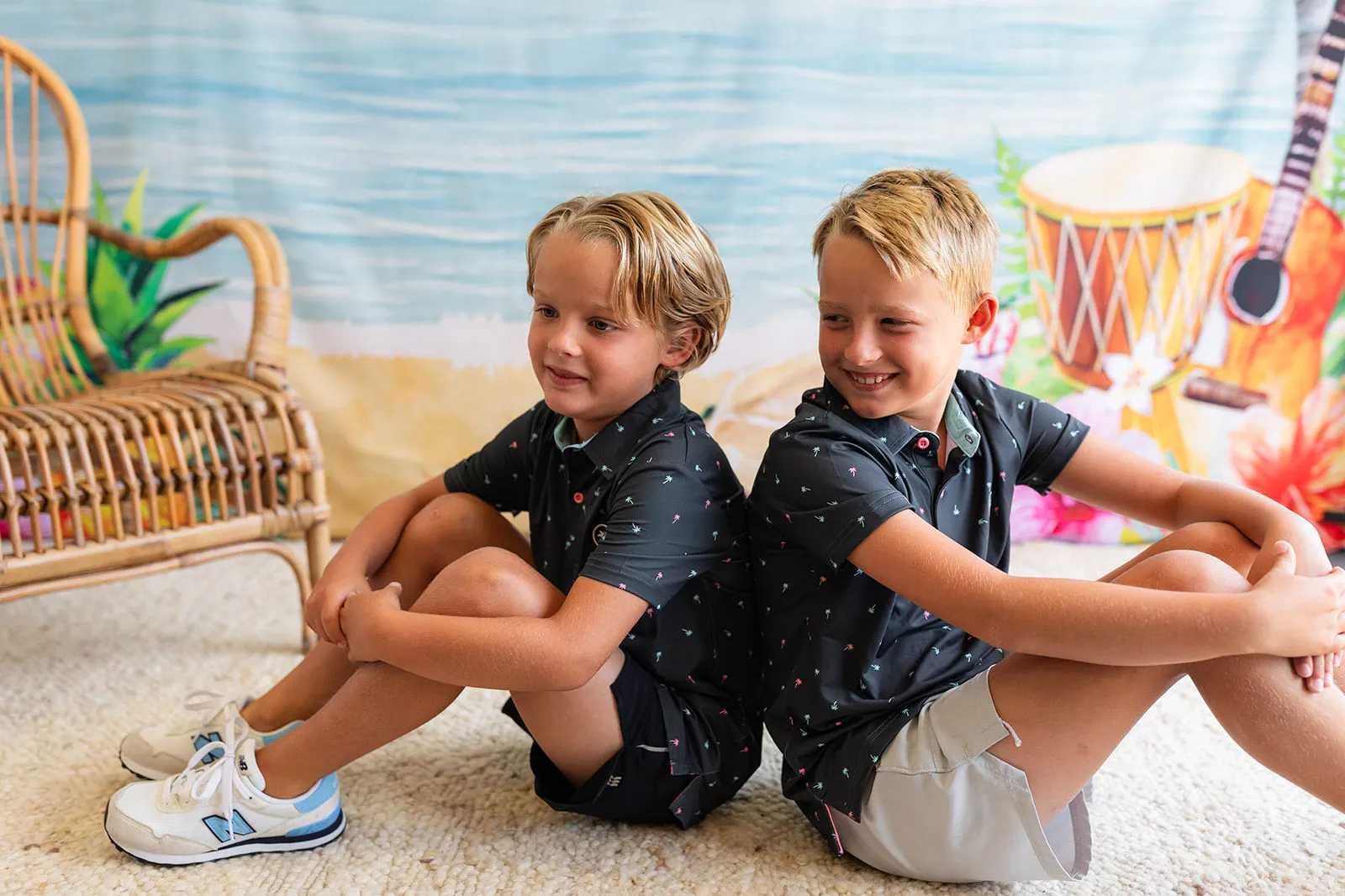The Palm Icon Night Kids Polo