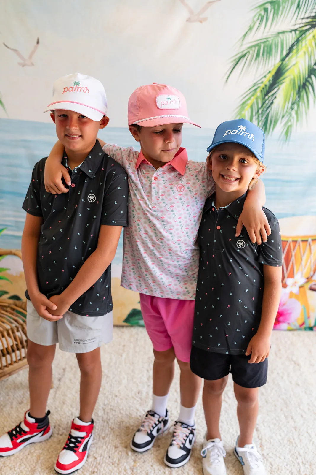 The Palm Icon Night Kids Polo