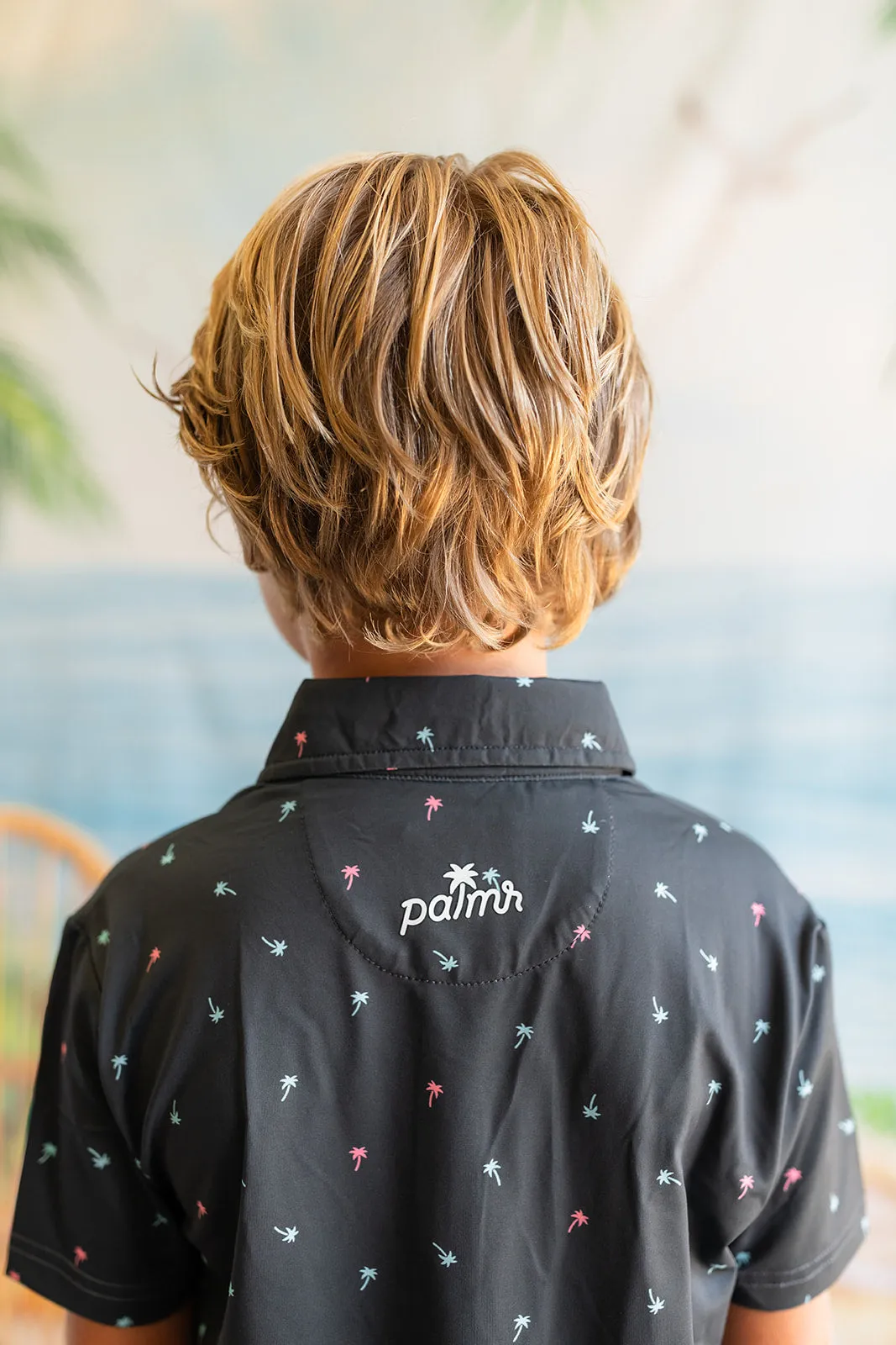The Palm Icon Night Kids Polo