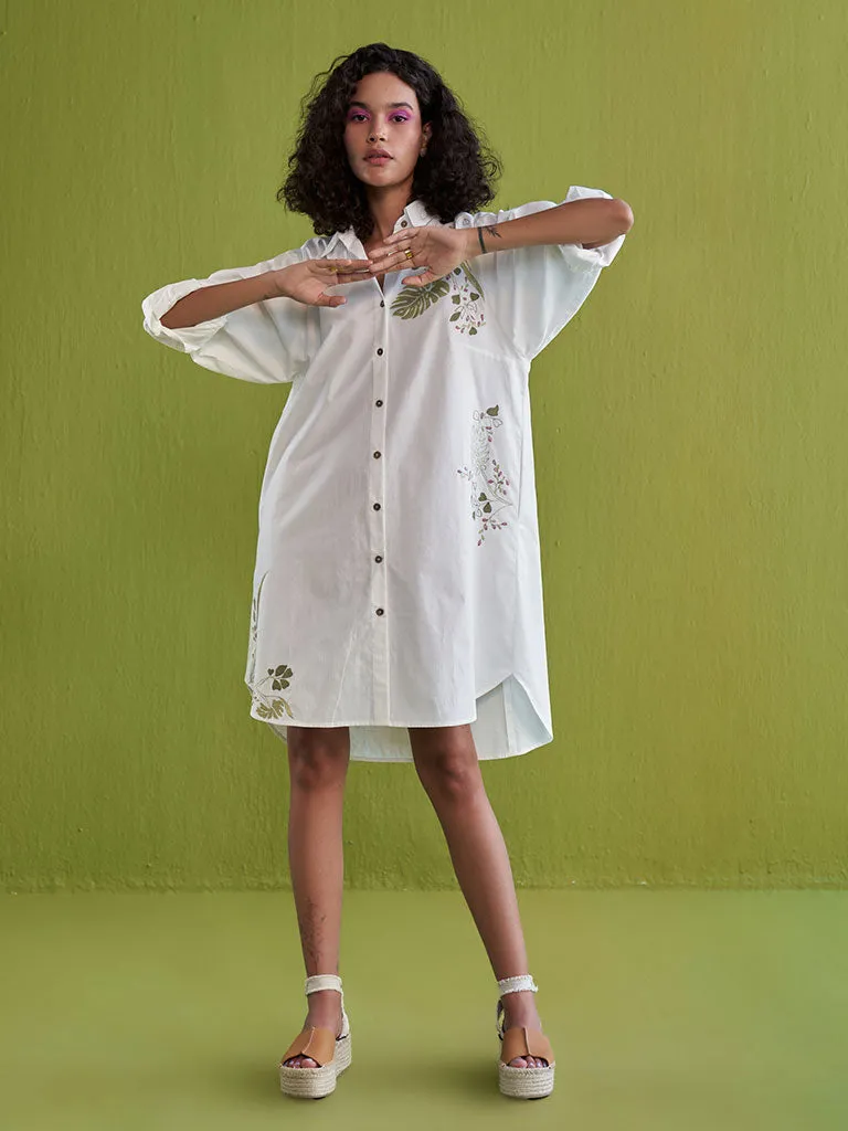 The Tropical Shirt Dress