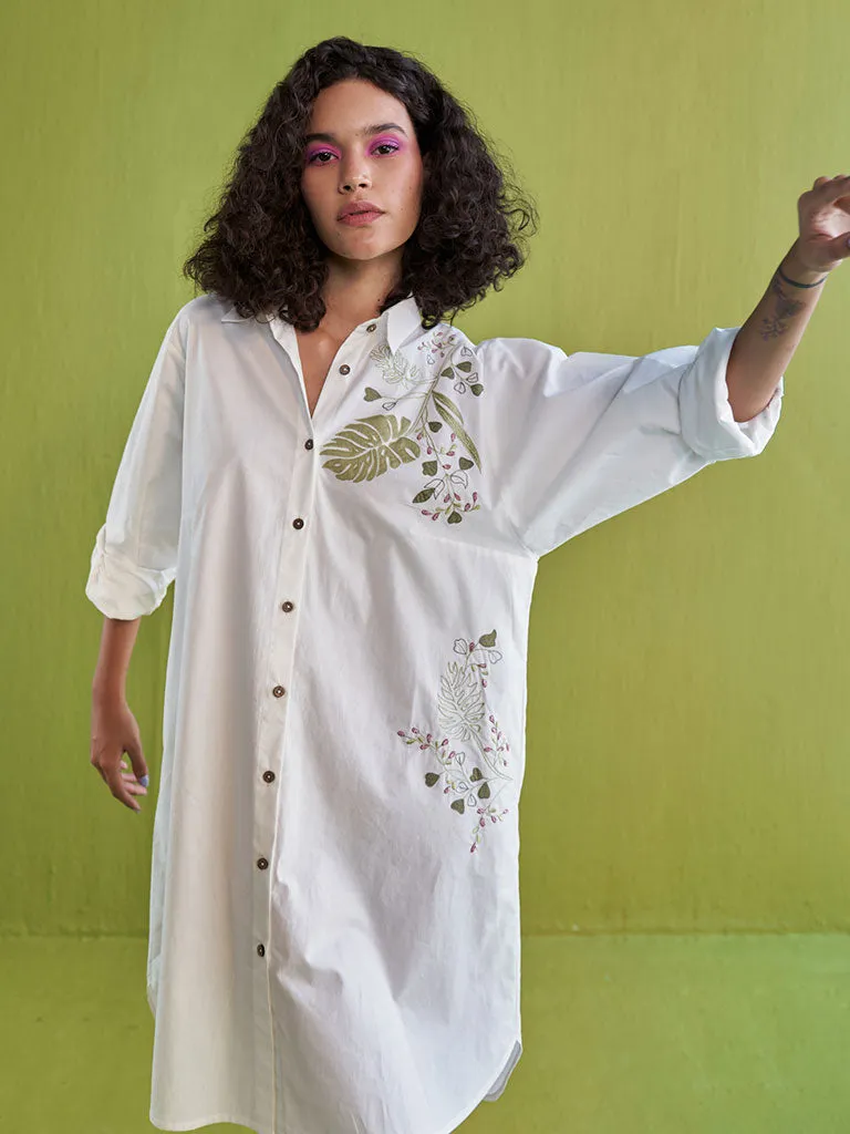 The Tropical Shirt Dress