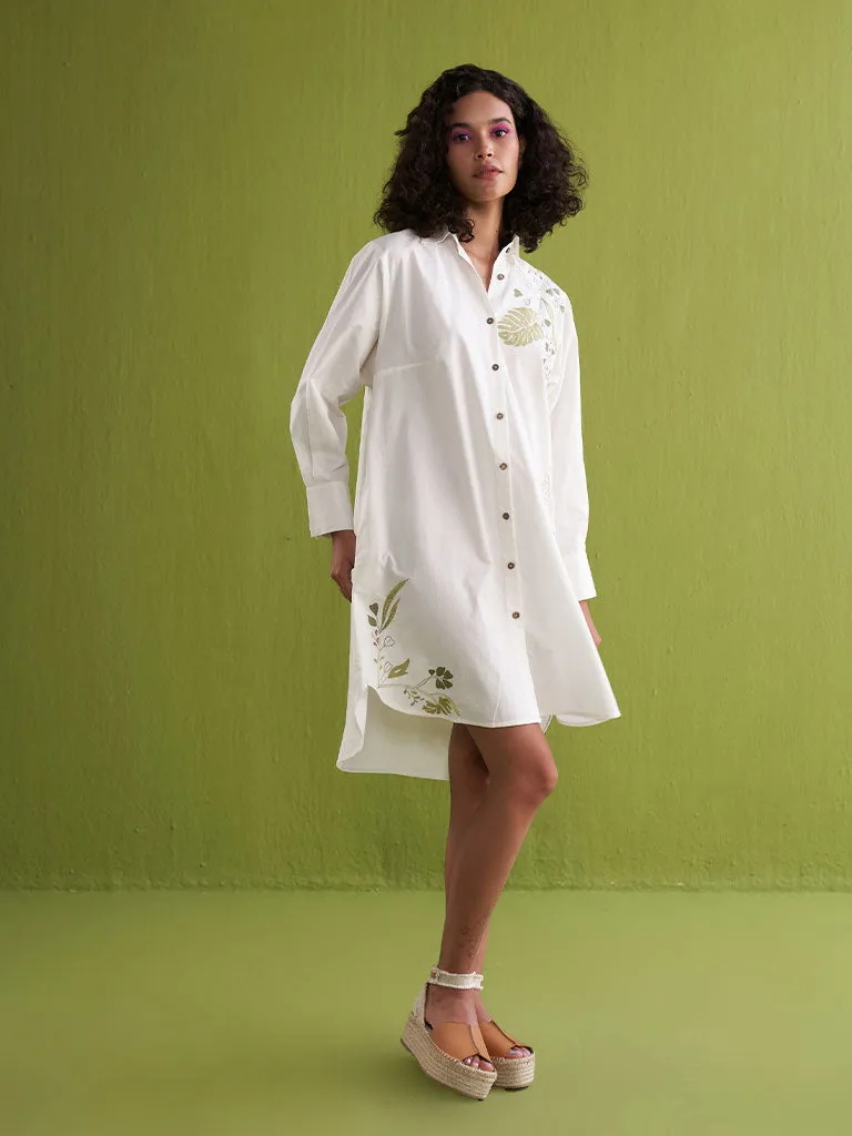 The Tropical Shirt Dress