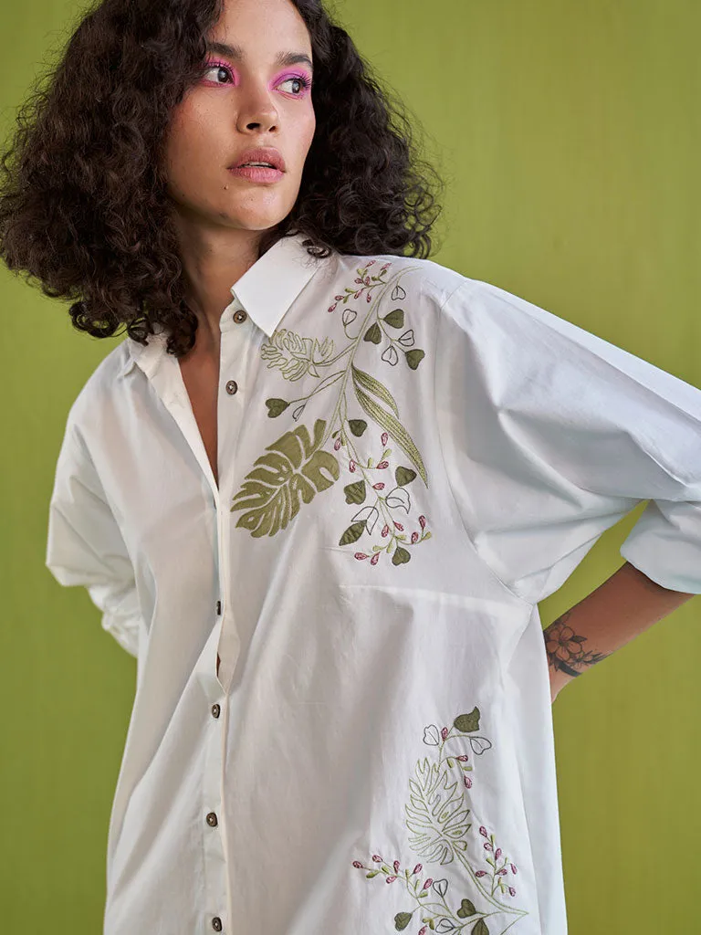 The Tropical Shirt Dress