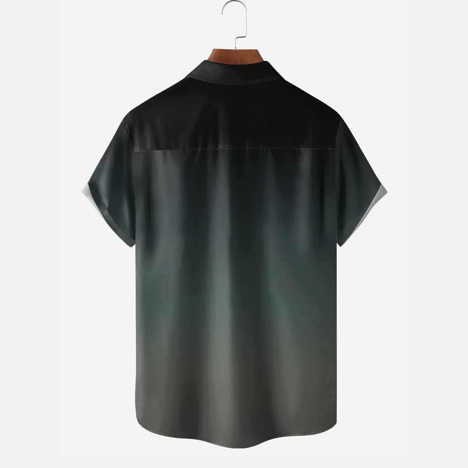Three Cups Chicken Chest Pocket Short Sleeves Casual Shirt
