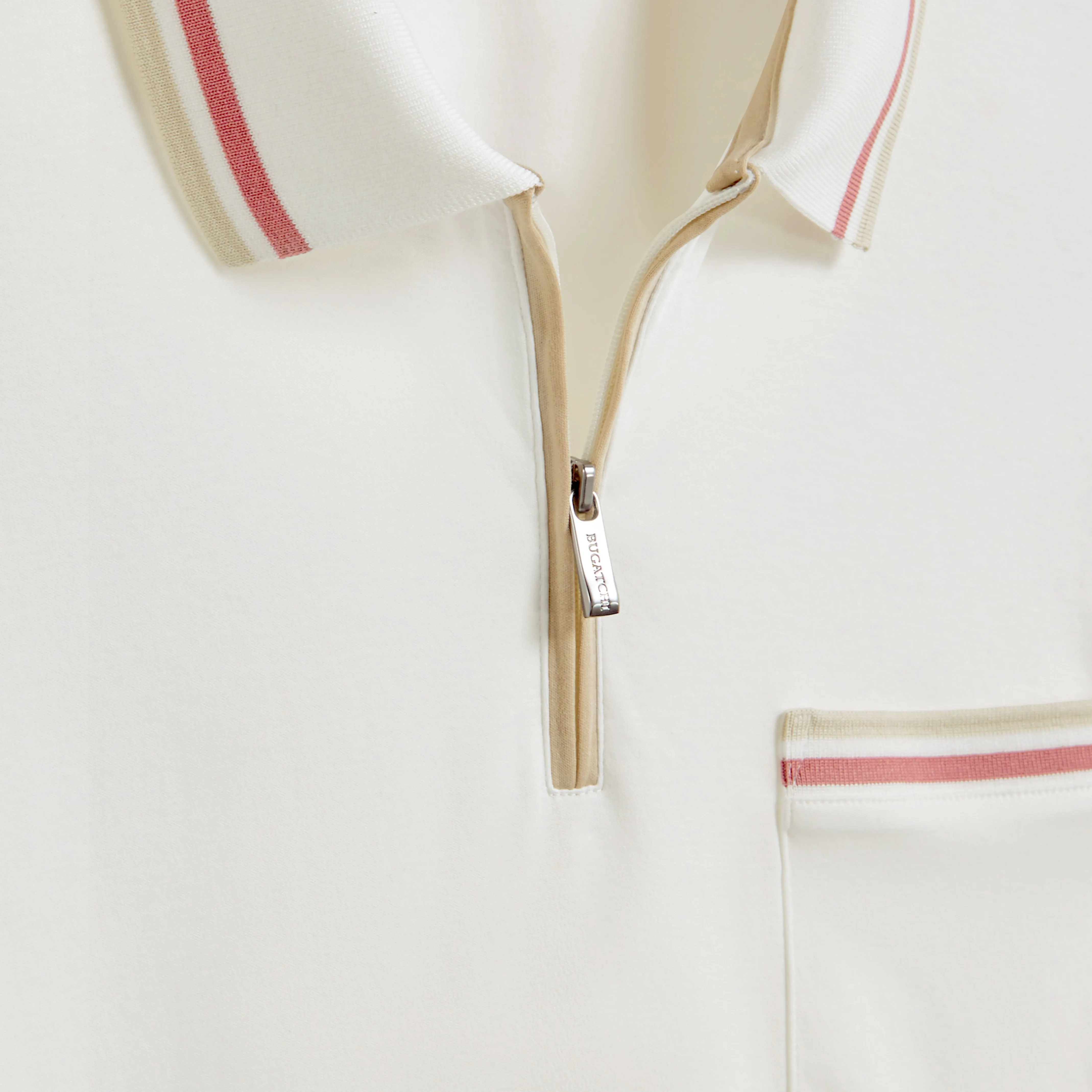 Tipped Quarter Zip Polo