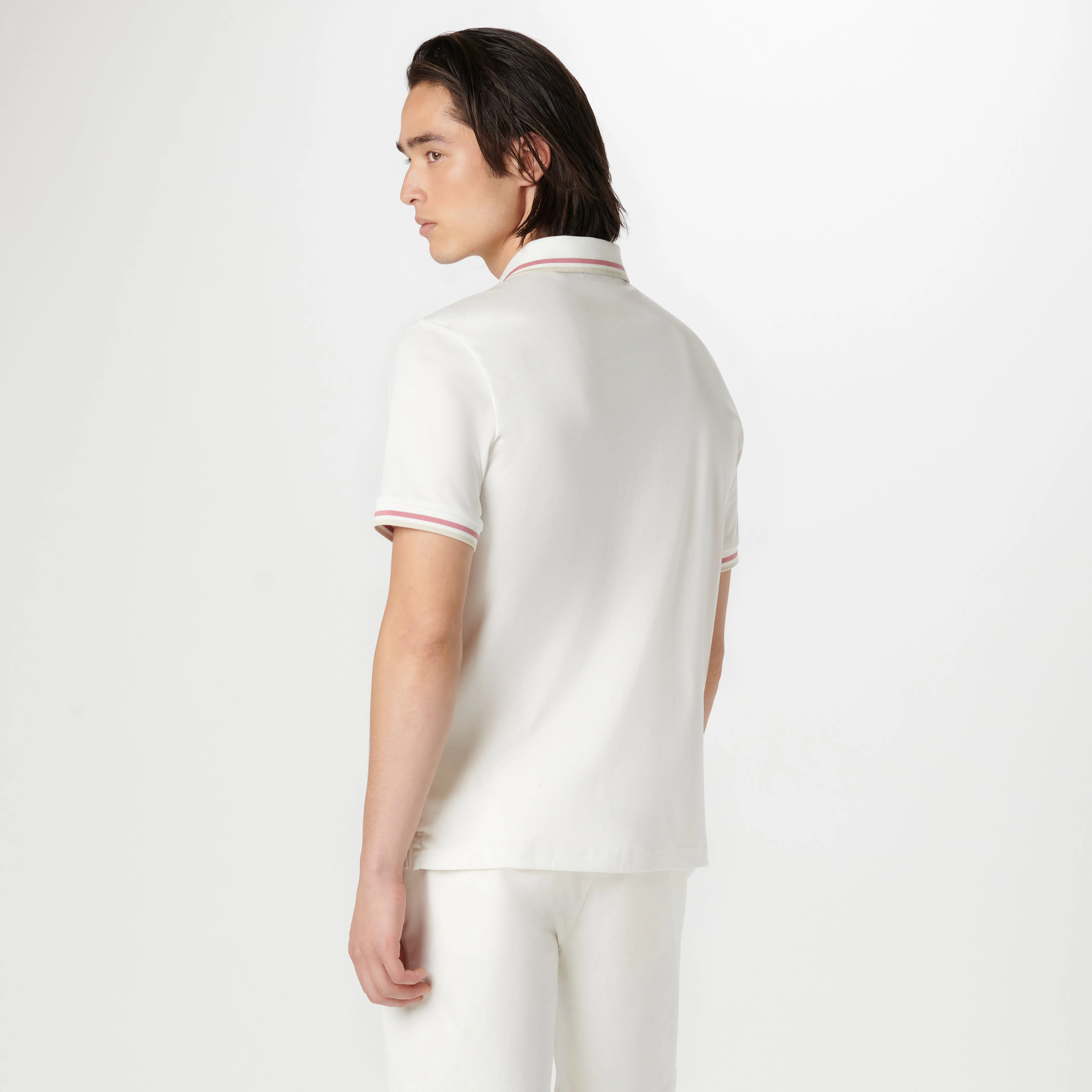 Tipped Quarter Zip Polo
