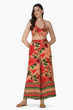 Tropical Bloom Straight Pants