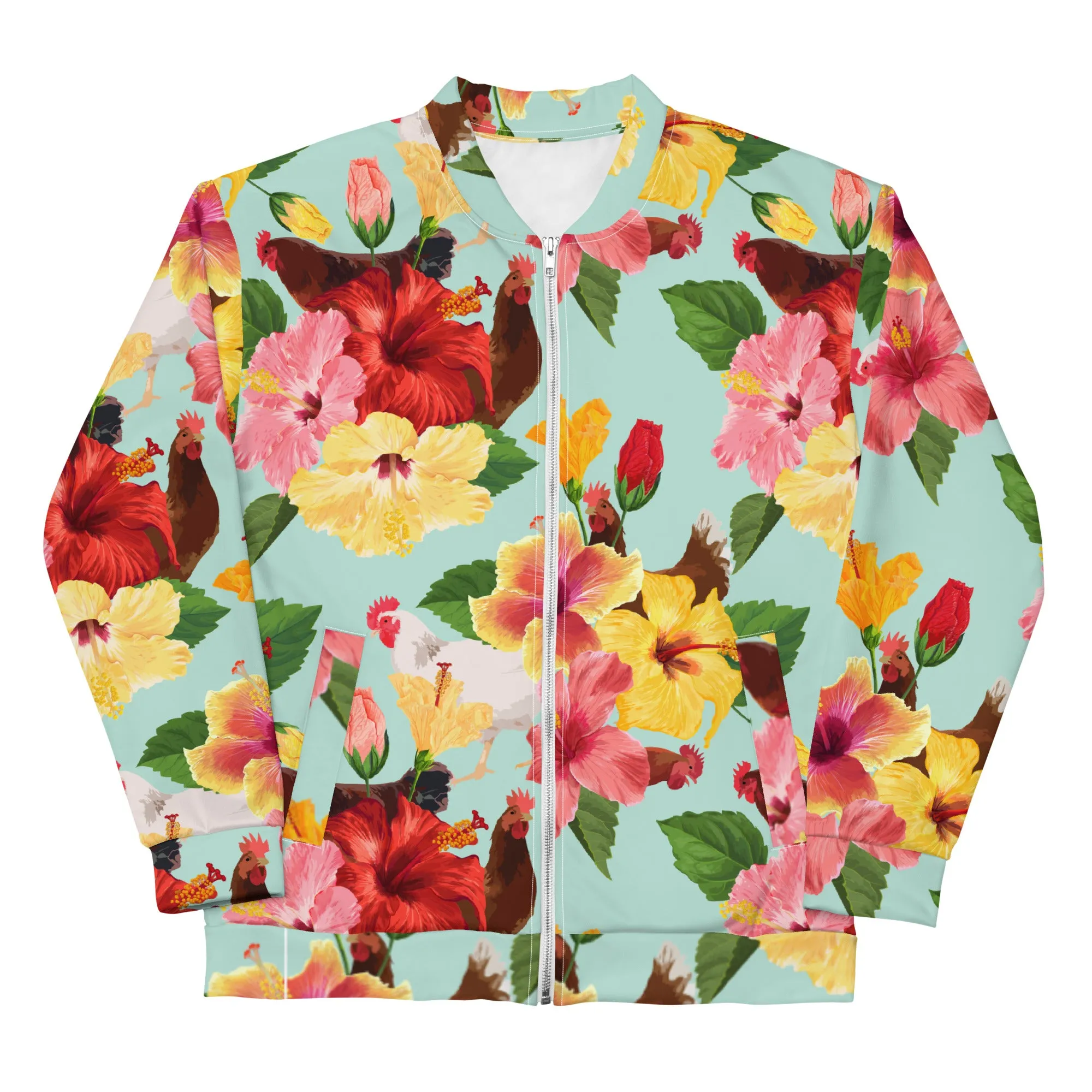 Tropical Chicken Vibes Bomber Jacket