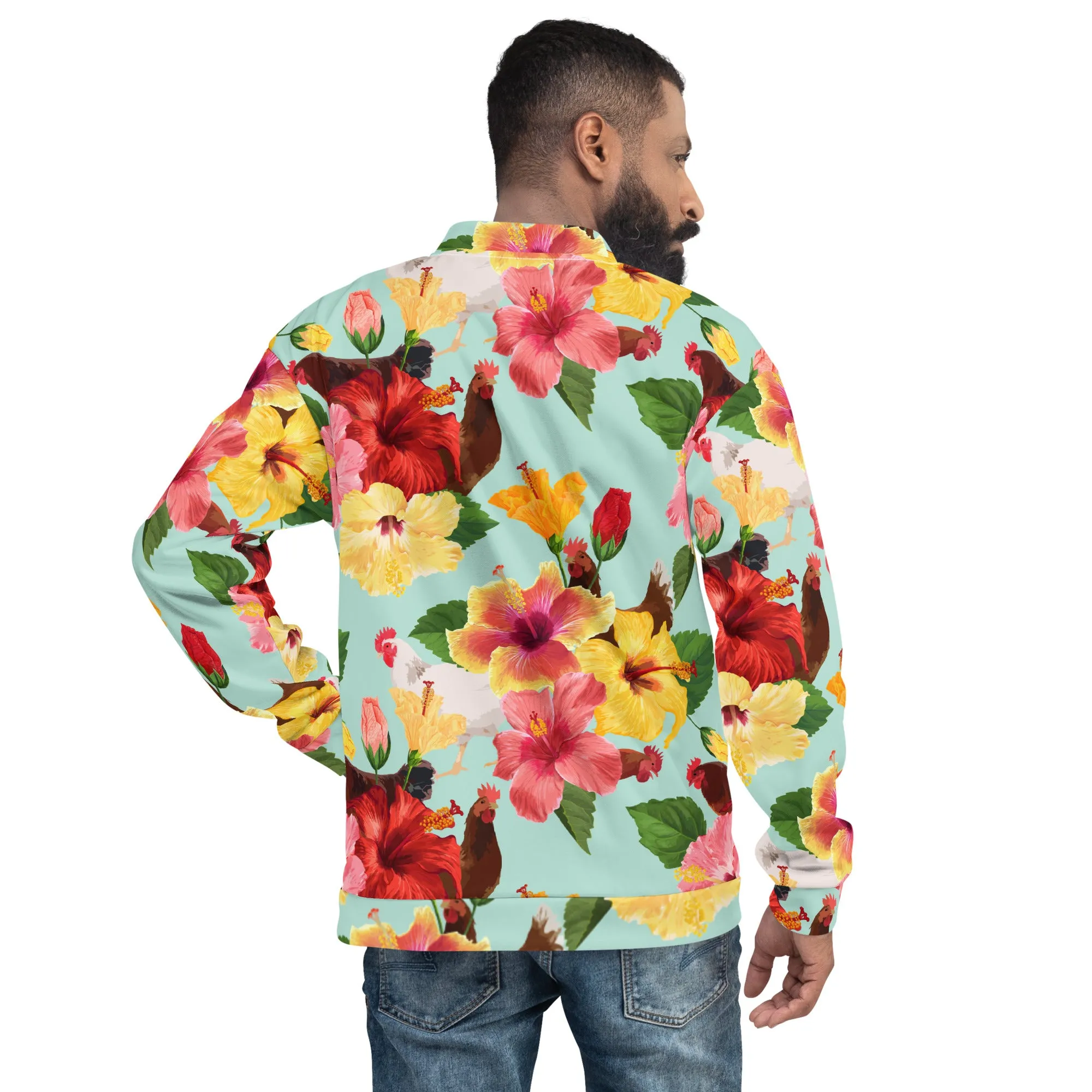 Tropical Chicken Vibes Bomber Jacket