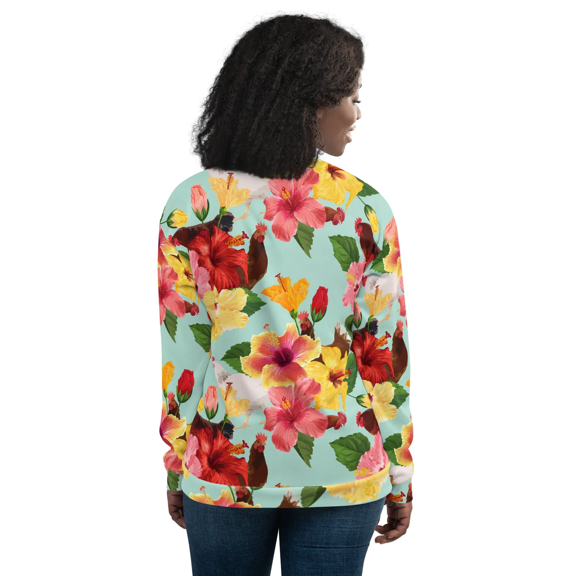 Tropical Chicken Vibes Bomber Jacket