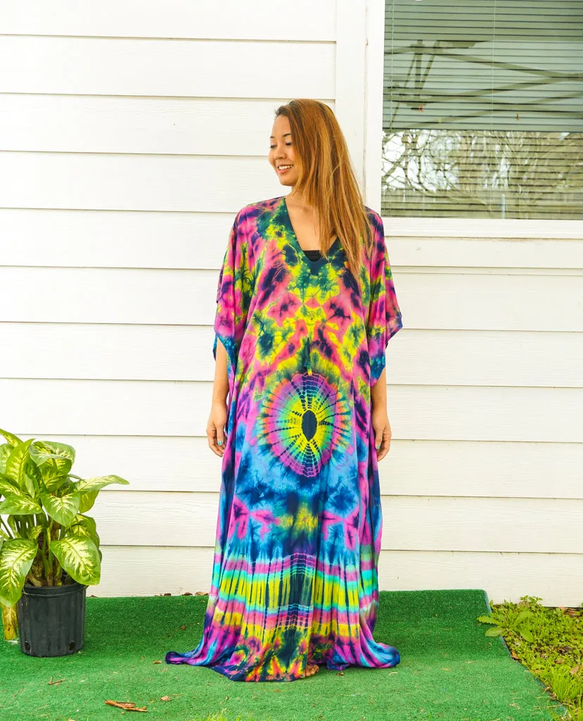 Tropical Dusk Tie Dye Kaftan