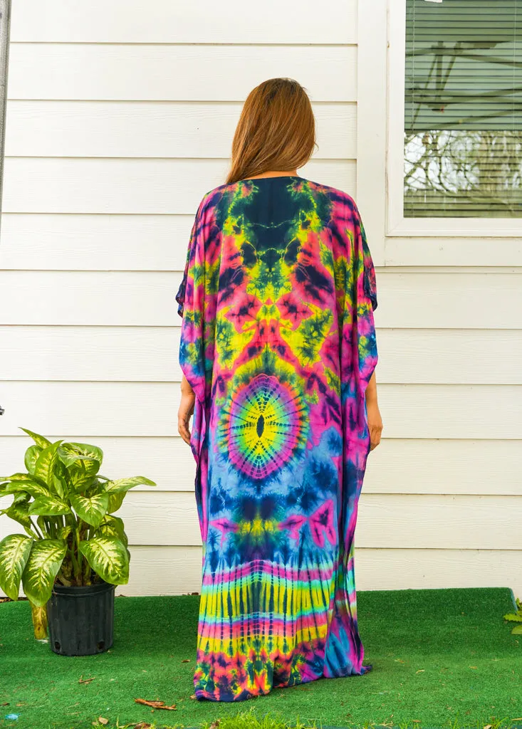 Tropical Dusk Tie Dye Kaftan