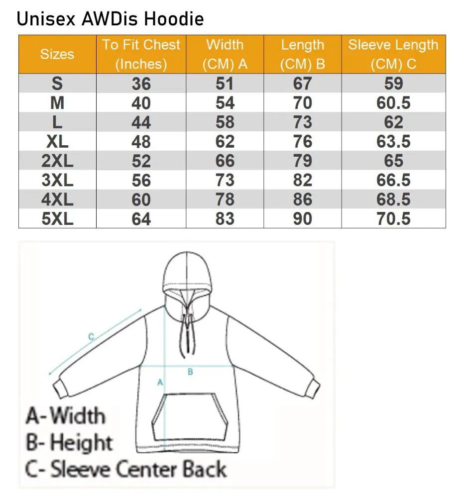 Tropical Elephant Mens 80% Cotton Hoodie