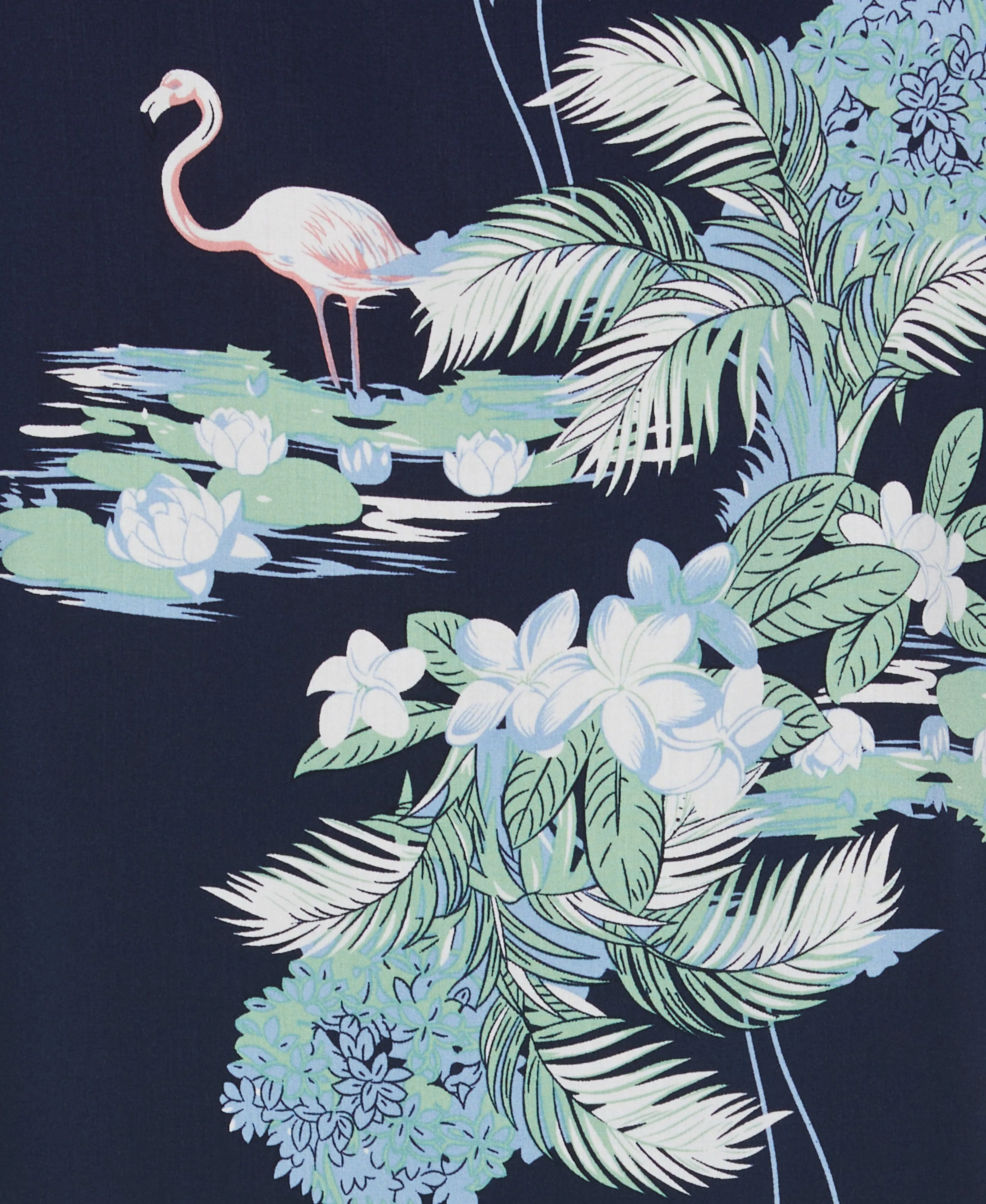 Tropical Flamingo Print Shirt