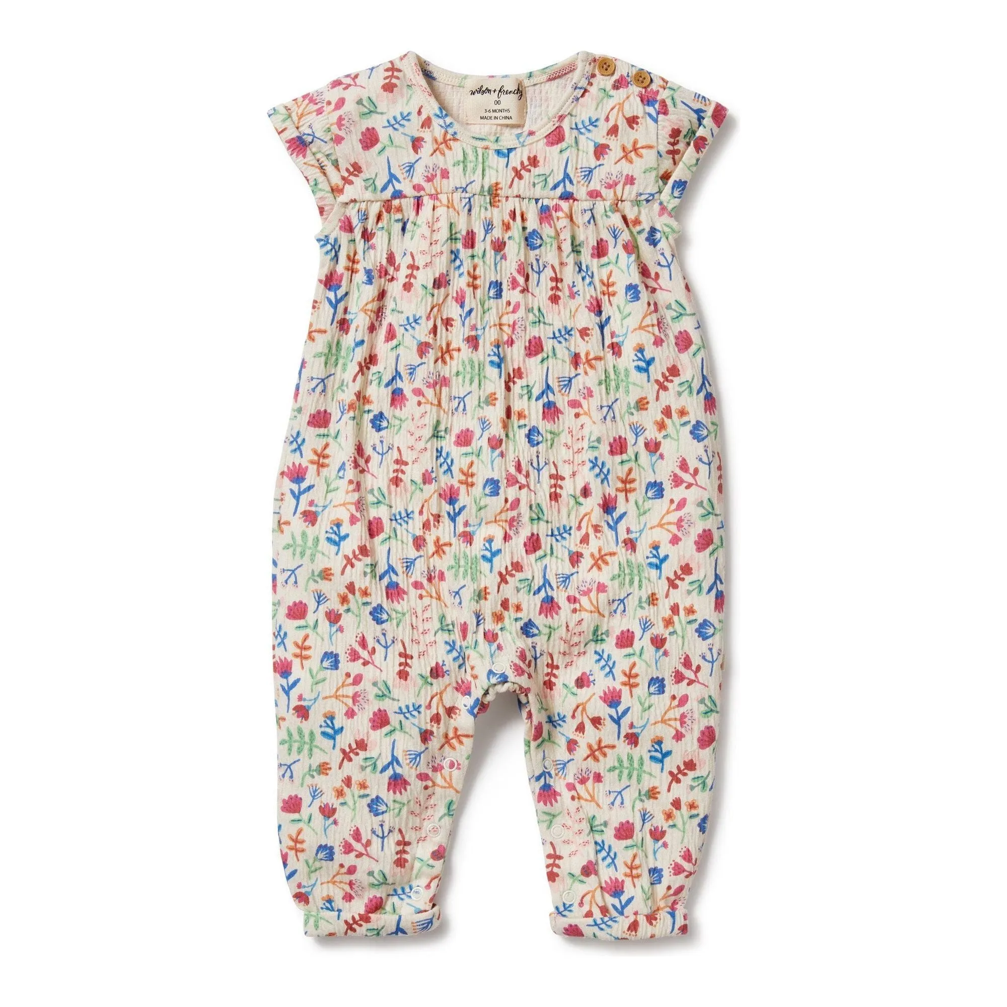 Tropical Garden Crinkle Jumpsuit