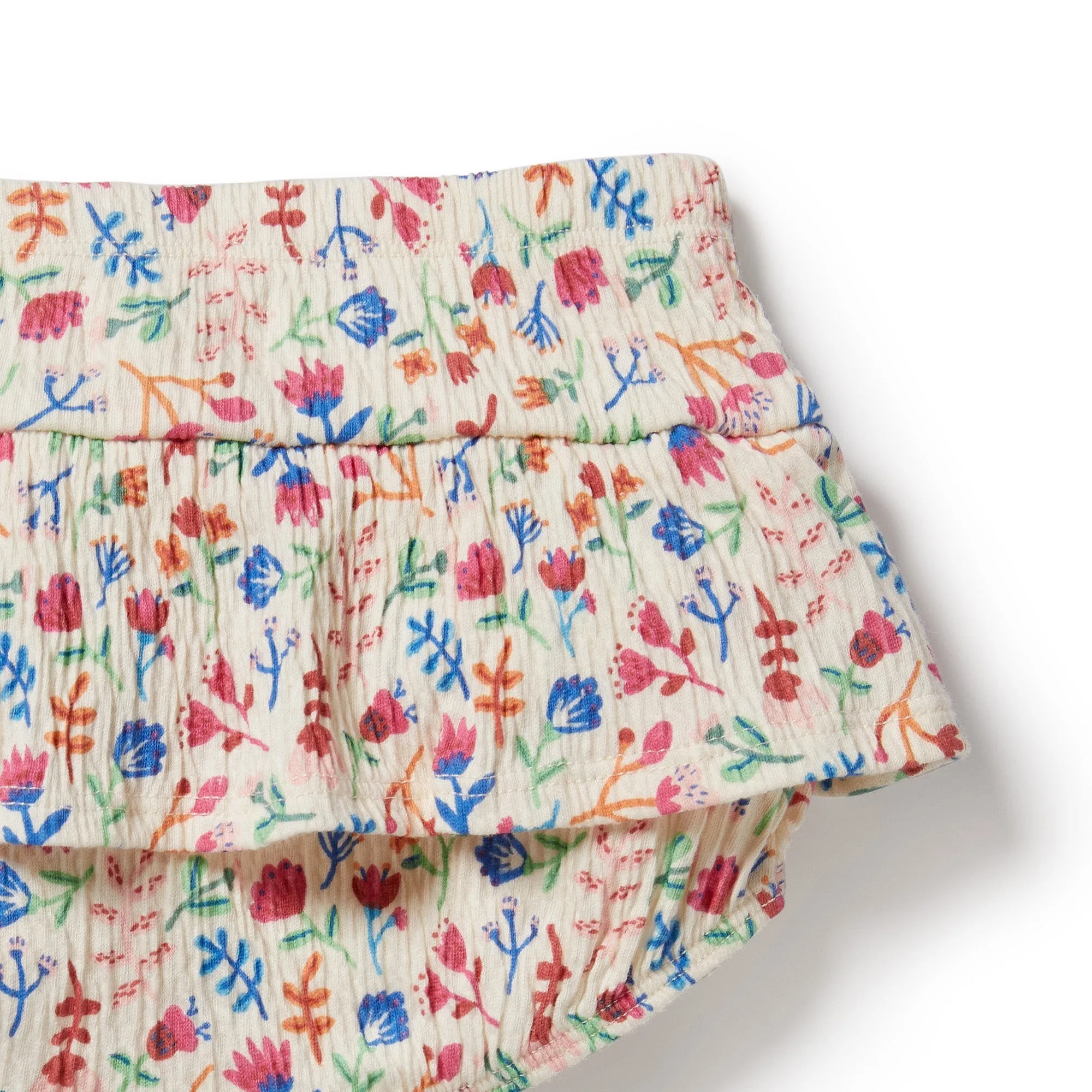 Tropical Garden Crinkle Ruffle Nappy Pant
