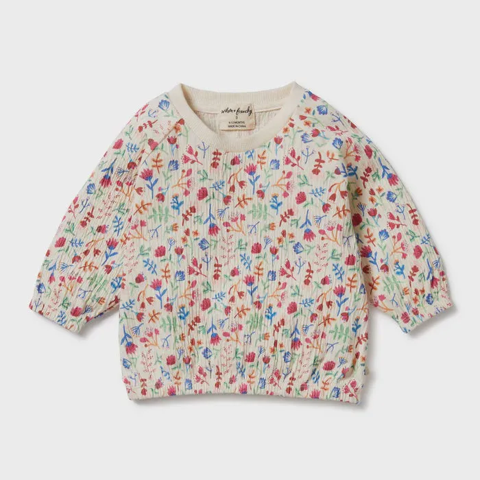 Tropical Garden Crinkle Sweat