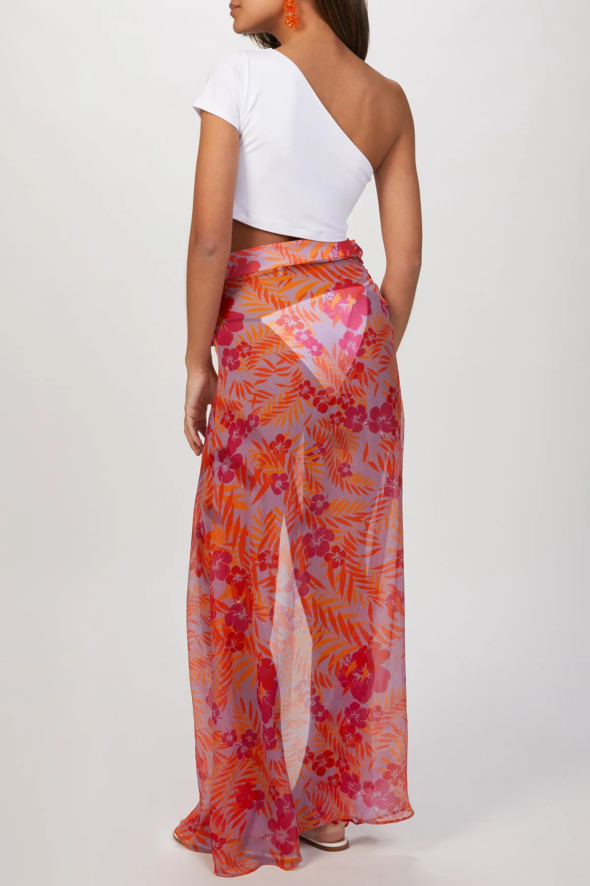 TROPICAL GEORGETTE SKIRT