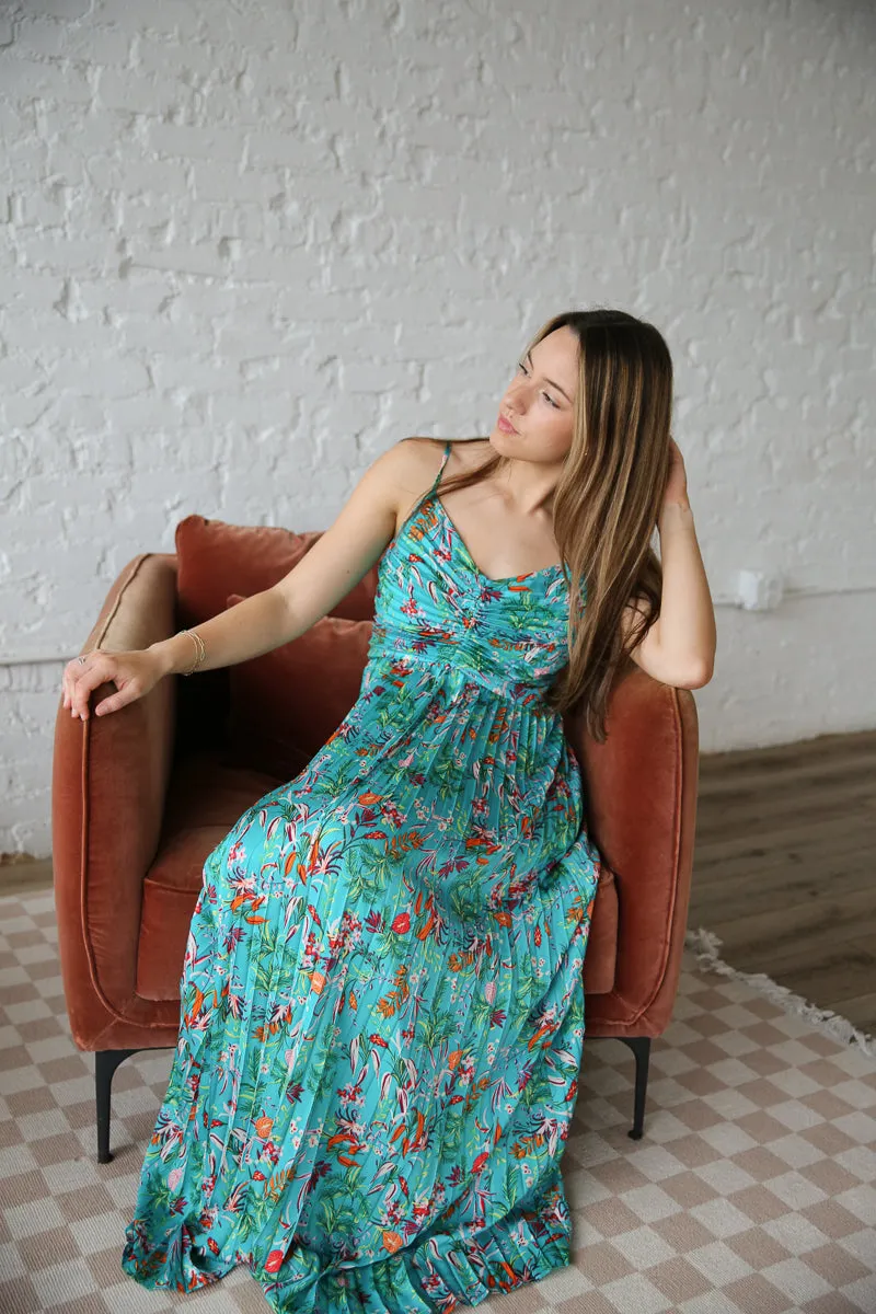 Tropical Print Dress