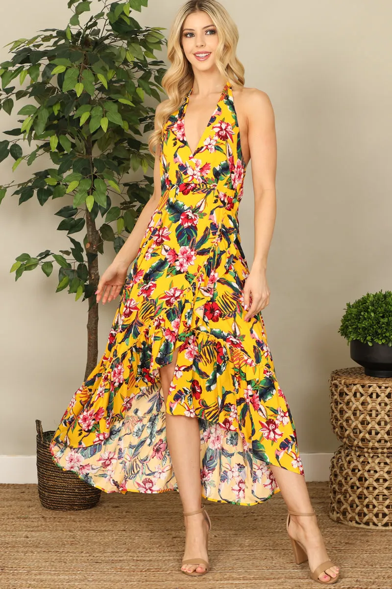 Tropical Printed Dress