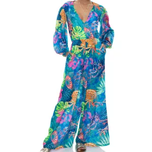 TROPICAL SIREN - Long Sleeve Jumpsuit With Pockets